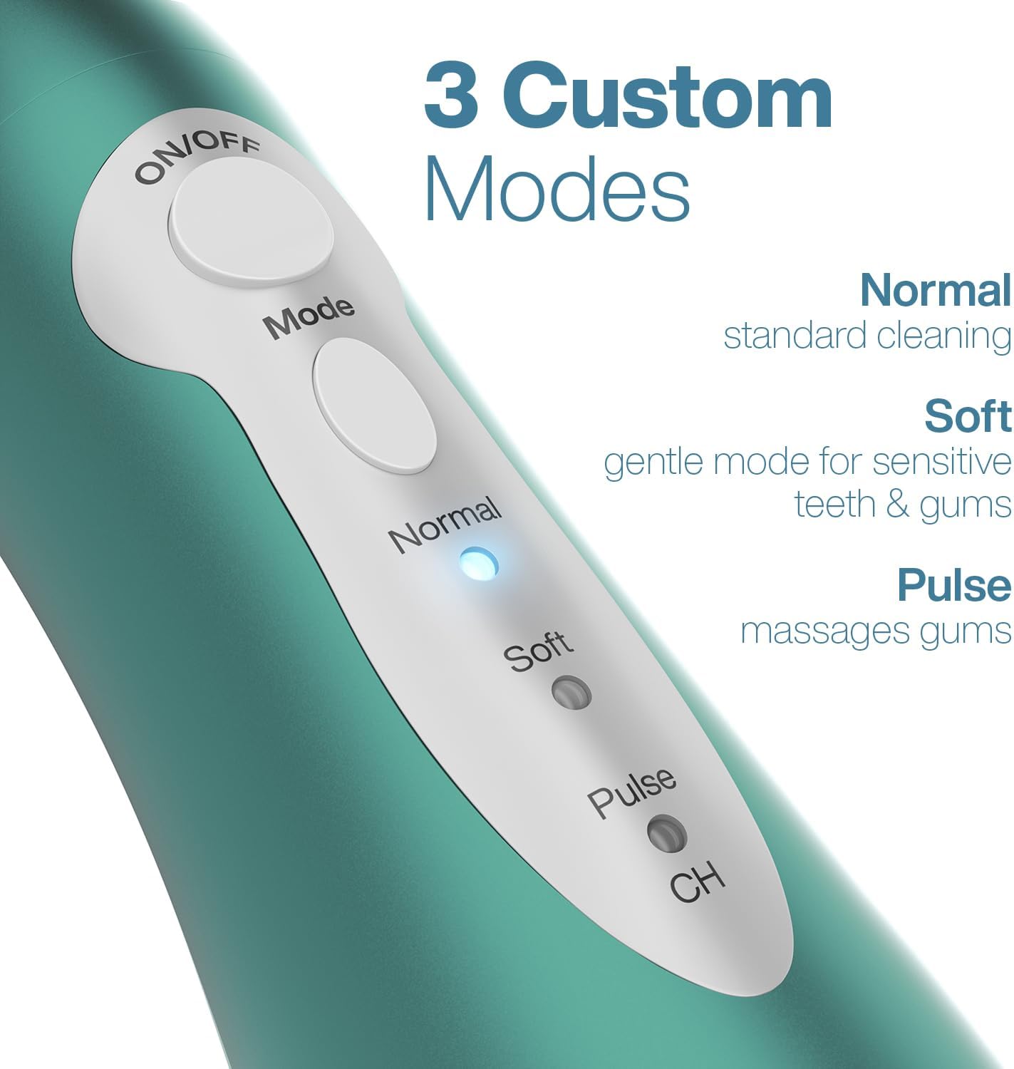 AquaSonic Water Flosser - Cordless Rechargeable Oral Irrigator for Teeth Cleaning | 5 Jet Tips, Waterproof
