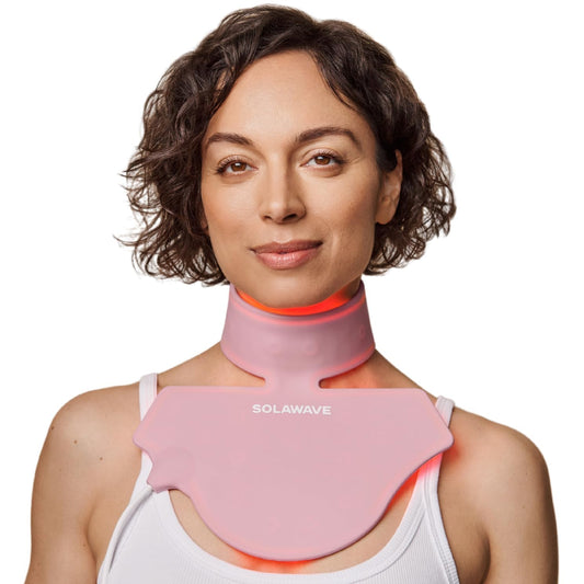 Solawave Neck & Chest LED Light Therapy Mask | FDA Cleared Red and Infrared Light Therapy for Body | Decolletage Mask for Neck Decollete Chest for Anti-Aging & Glowing Skin Device