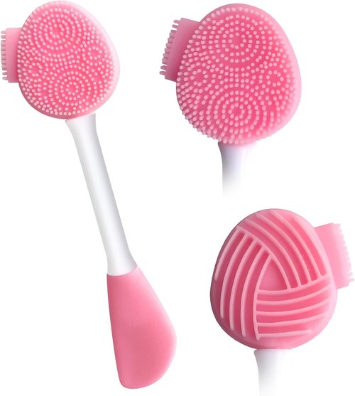 MUIIGOOD Silicone Face Scrubber - Exfoliating Brush for Cleansing & Mask Application | Blackhead Removal Tool