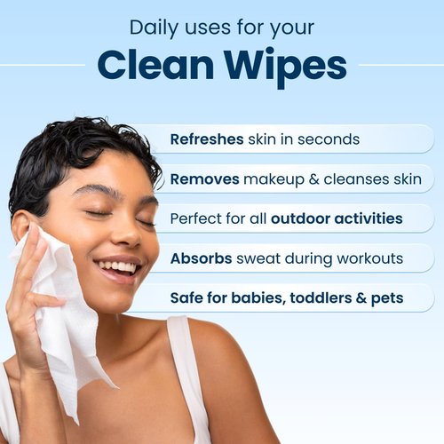 Clean Skin Club XL Face Wipes - Extra Moist Makeup Removing Towelettes | Fragrance-Free, 30 Count