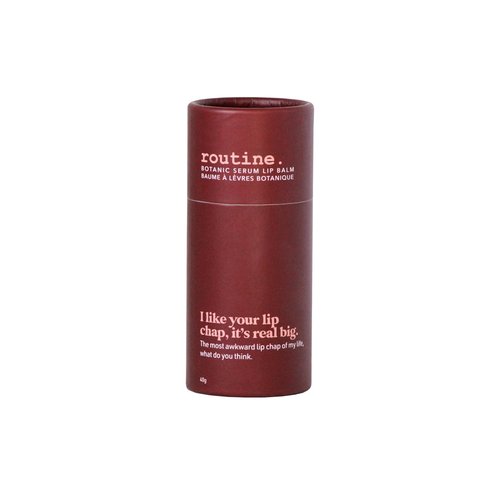 routine. | I Like Your Chapstick, it's Real Big 40g Botanic Serum Lip Balm. Peppermint, Cocoa Butter, Rose & Rosehip