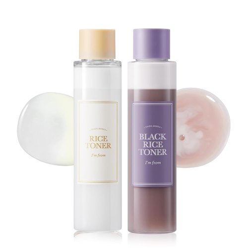 Rice Toner Duo by I'm From - Day & Night Glow Set for Radiant Skin | 2 x 150ml
