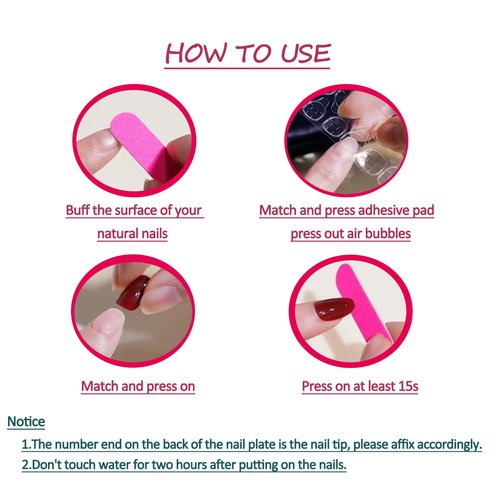 Black Press on Nails with Dark Vine Design, Glossy Ins Medium Square False Nails Rhinestones Acrylic Fake Fingernails Curve Line Stick on Nail Crystal Gel Glue on Nail for Women Girls 24Pcs