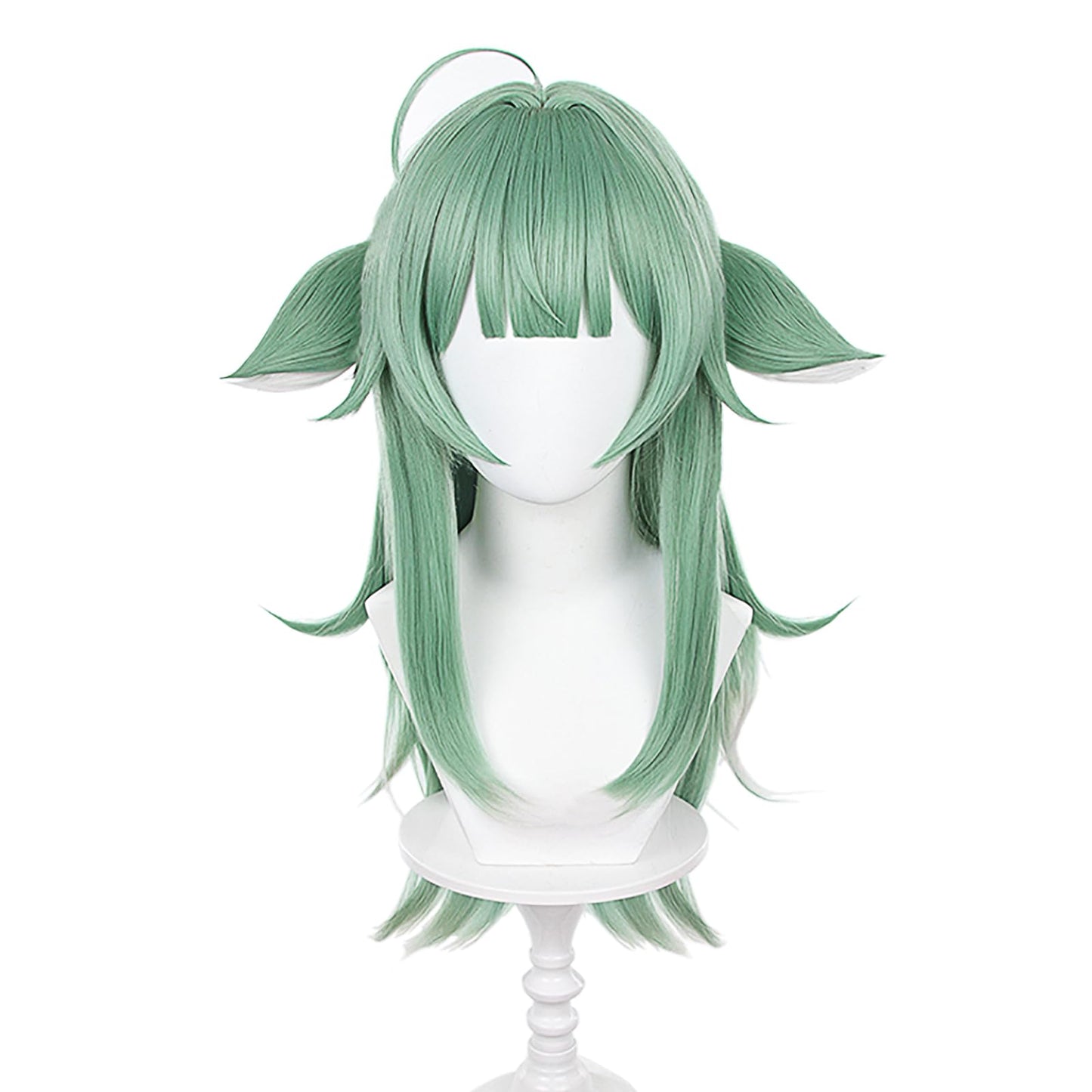 XiongXiongLe Honkai Star Rail Huohuo Cosplay Wig Middle Long Straight Green Hair Wigs for Women Girls Cos Anime Game Party Halloween Christmas(Huohuo)