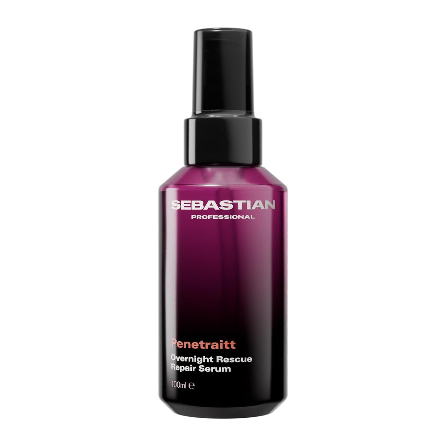 Sebastian Professional Penetraitt Overnight Rescue Repair Serum - Moisturizing Leave-In Treatment with Hyaluronic Acid & Niacinamide | 3.3 fl oz