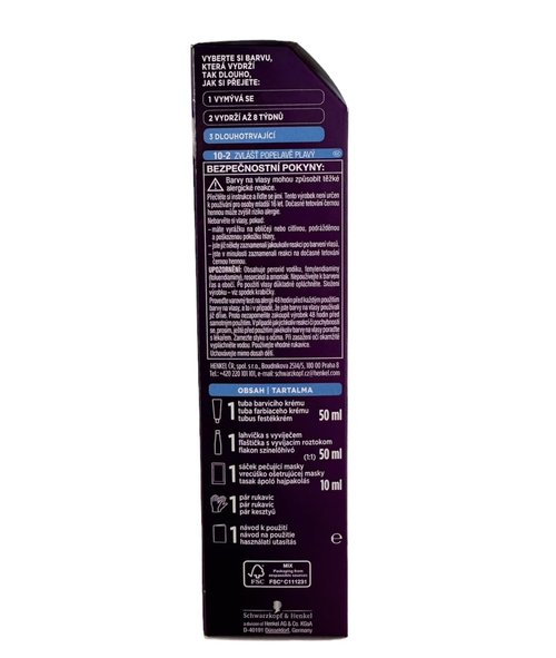 Palette Intensive Color Creme A10 Ash Blonde Permanent Hair Color