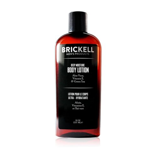 Brickell Men's Deep Moisture Body Lotion - Natural & Organic Hydration for Dry Skin | 8 Oz Scented
