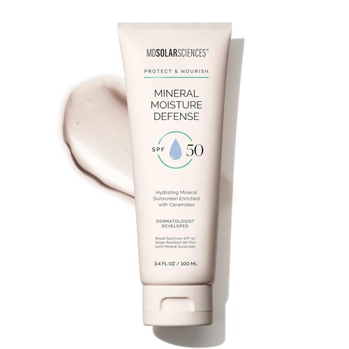 MDSolarSciences Mineral Moisture Defense SPF 50 Sunscreen - Hydrating Protection for Body & Face