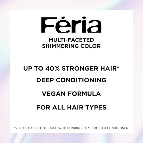 L’Oreal Paris Feria Midnight Bold Hair Dye - One-Step Permanent Color Kit for Dark Hair | Cosmic Azure