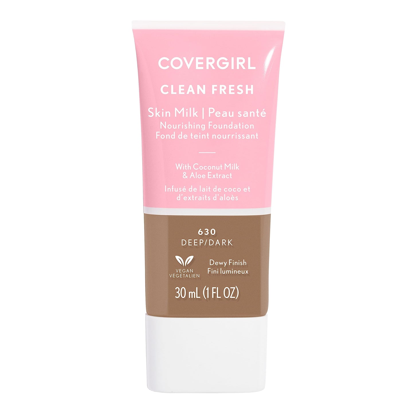 COVERGIRL, Clean Fresh Skin Milk Foundation, Deep/Dark, 1 Count (packaging may vary)