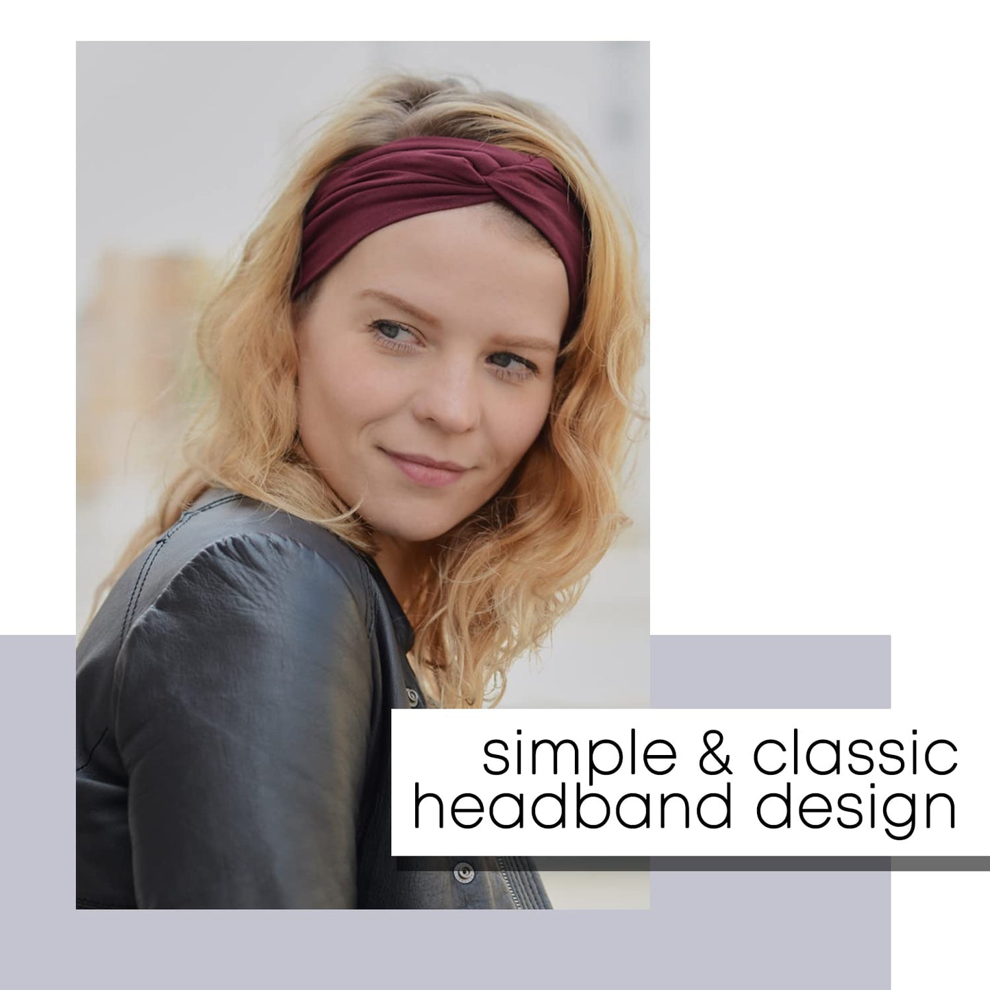 Multiuse Headband Hair Wrap for Women & Men, Casual Headwear & Wide Gym Wrap Headband Tie-Dye D