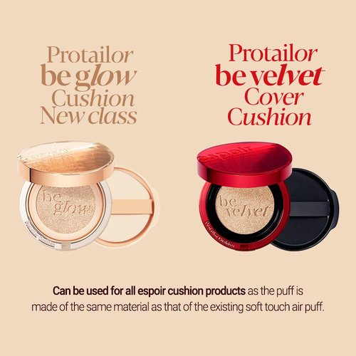 Espoir Be Velvet Air Puff 5-Pack - Flawless Makeup Sponge Applicators for Liquid Foundation & Powder
