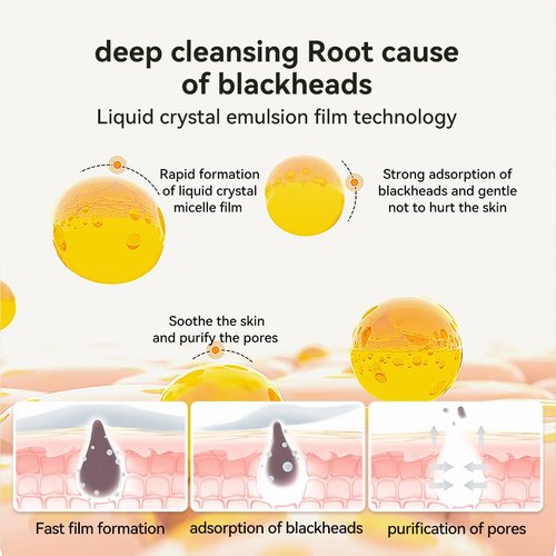 LANBENA Blackhead Remover Mask Nose strips Charcoal Mask Peel off Mask Facial Pore Cleanser Purifying Face Mask 1.06 Ounce