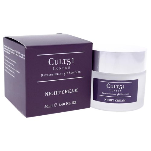 Cult51 Night Cream - Intensely Hydrating Anti-Aging Moisturizer - 1.6 Oz for Glowing Skin & Reduced Wrinkles