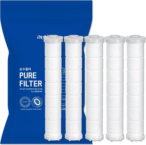 Atojet Showerhead Replacement Filters - Pure Carbon Filters (5-Pack) | Inspired by Korea's Beauty Culture