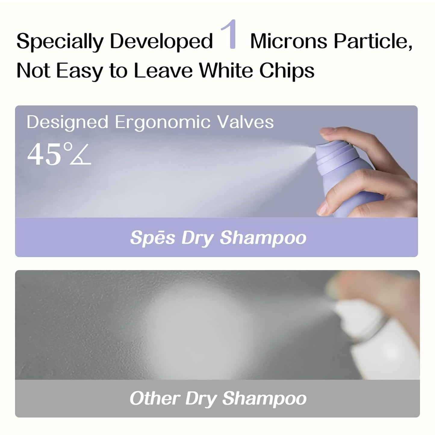 Spes Dry Shampoo for Women - Volumizing Formula with No White Residue | 72-Hour Oil Control, 6.08 FL Oz, Nebula Timber