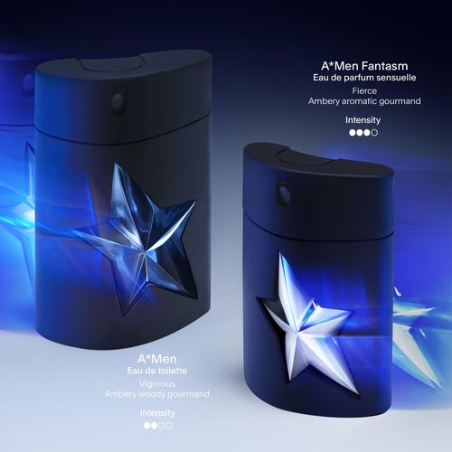 Mugler A*Men Eau de Toilette - Woody & Ambery Men's Cologne with Patchouli & Coffee - Long Lasting Fragrance
