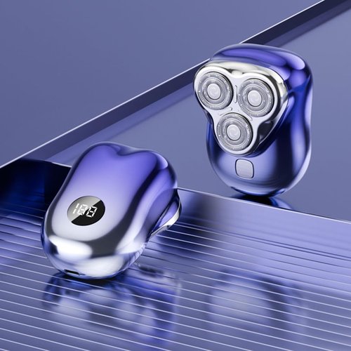 Multifuntional Small Electric Shaver with Floating Head Designs Rechargeable Beard Trimmer for Various Skin Types