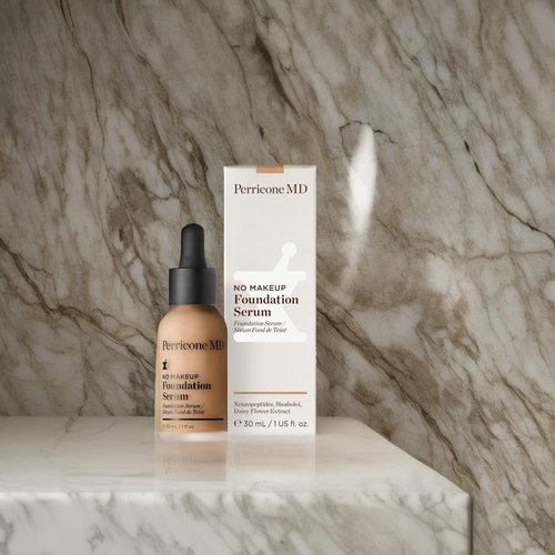 Perricone MD No Makeup Foundation Serum | Semi-Matte Hydrating Liquid Makeup - Vegan & Fragrance-Free, Medium Coverage for Dark Spots