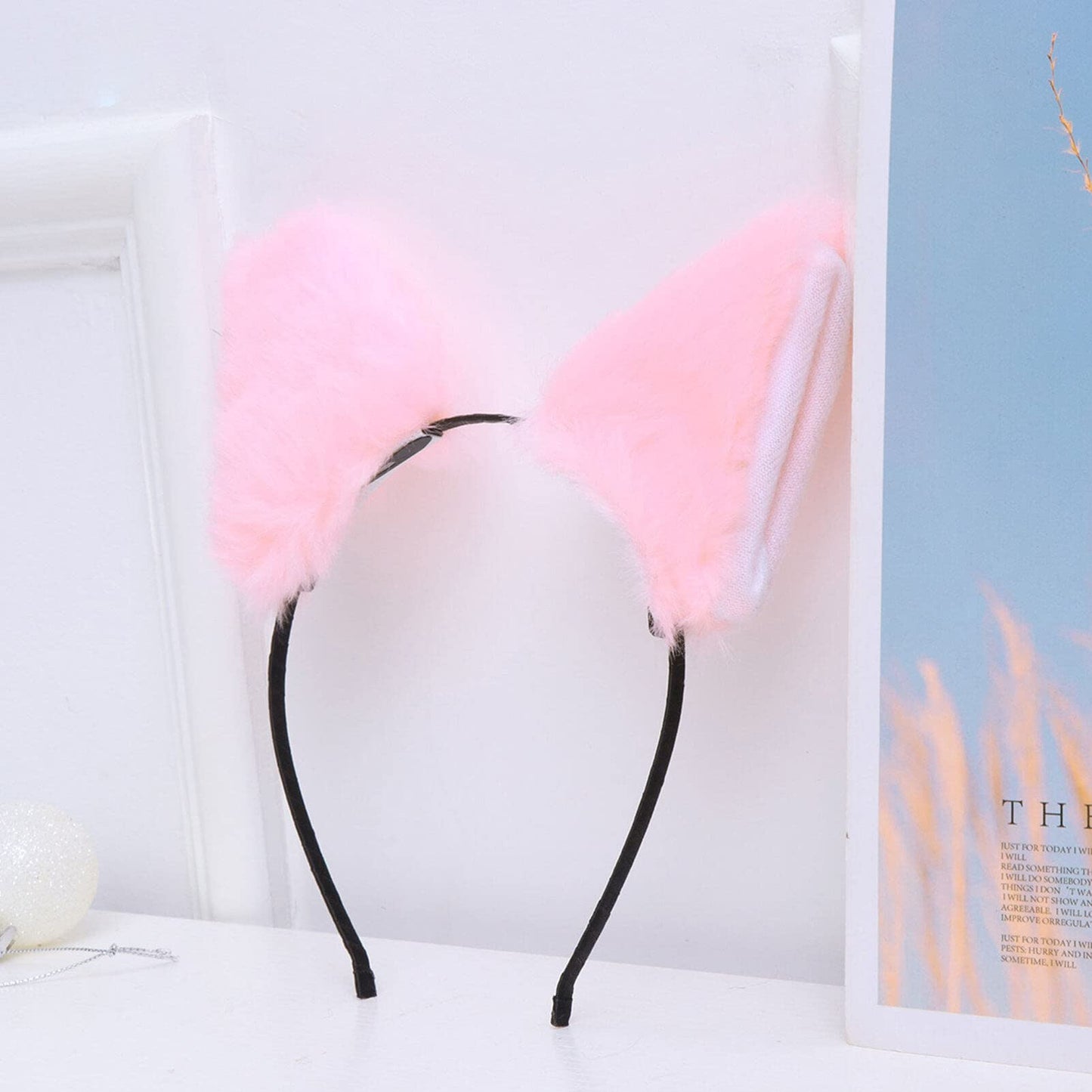 PartyKindom Hairband with Ears Kids Party Headwear Fluffy Cat Ears Headband Cat Ears Headband Cat Ears Halloween Women Cute Plush Party Hair Hoop Fox Ear Headband Toddler Animal Puppy