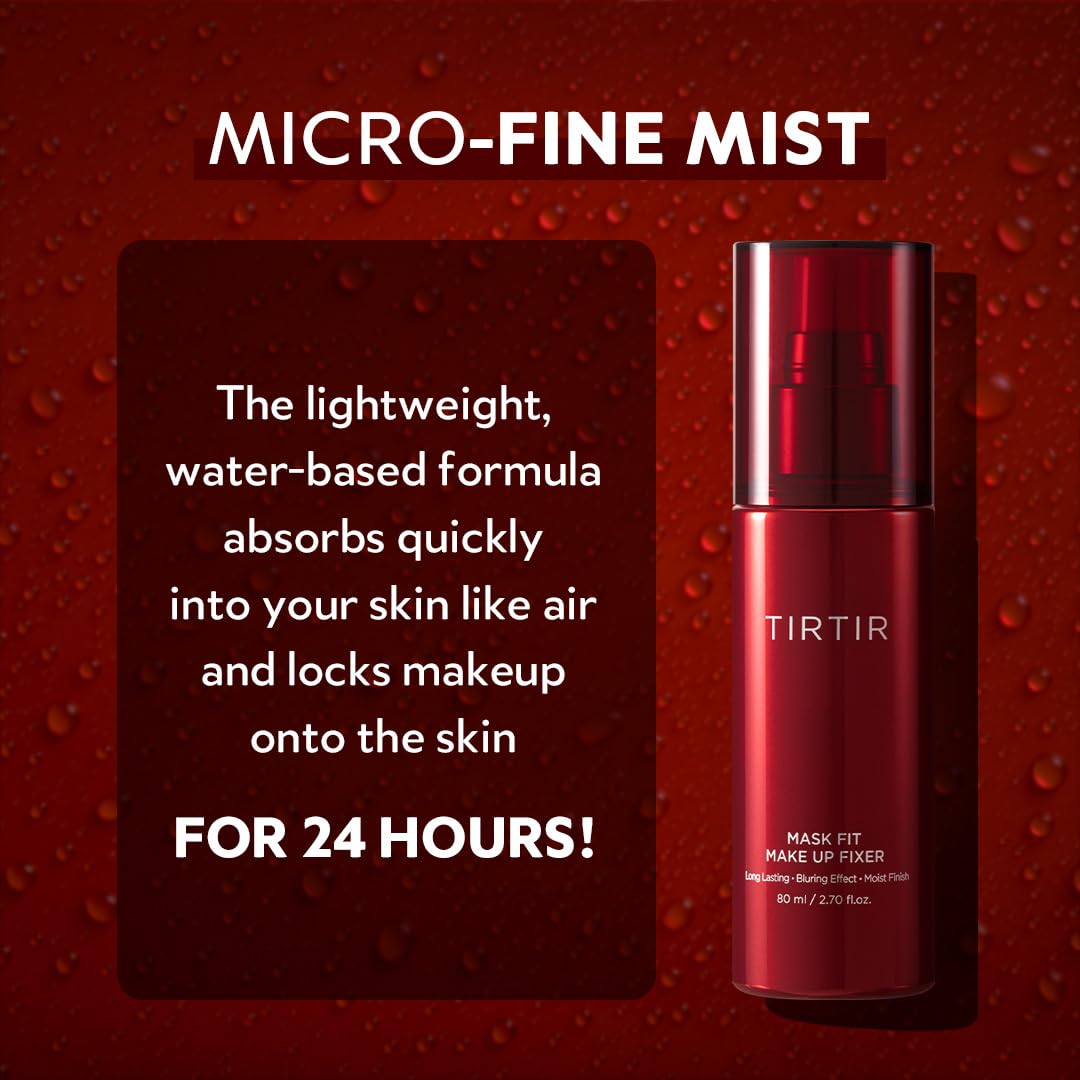 TIRTIR Makeup Setting Spray - 24H Transfer-Resistant, Lightweight & Non-Greasy | 2.7 Fl Oz