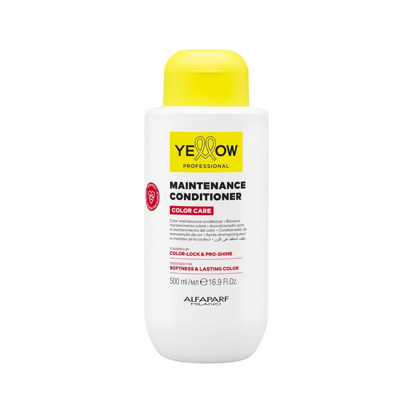 Alfaparf Milano Color Care Conditioner - Color-Lock & Pro-Shine Formula for Softness - 500 ml / 16.9 fl oz