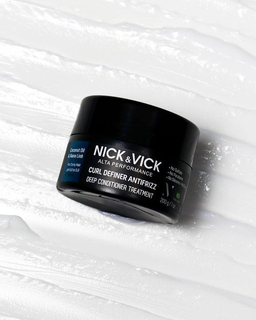 Nick Vick Curl Definer Anti-Frizz Deep Conditioner - Sulfate, Paraben & Silicone Free, 8 oz