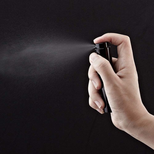 LISAPACK 8ML Travel Atomizer Perfume Spray Bottle - Portable Cologne Dispenser (3 PCS) | Black