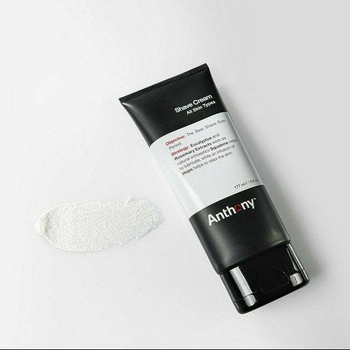 Anthony Shaving Cream for Sensitive Skin - Squalane & Eucalyptus Formula | Soothes & Refreshes, 6 Fl Oz