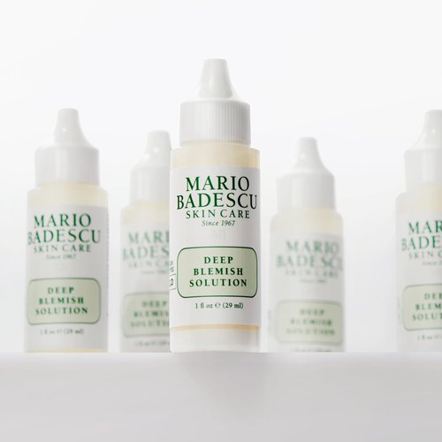 Mario Badescu Deep Blemish Solution, Spot Treatment for Face with Potent Zinc Oxide, Niacinamide and B Vitamins Overnight Treatment Serum that Targets Large Blemishes Under the Skin
