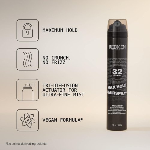 Redken Extreme High Hold Hairspray 32 - Long-Lasting Hold & Body, All-Day Style Control, Humidity Resistant