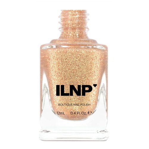 ILNP Karma - Gold Flake Top Coat Nail Polish for Stunning, Shimmering Nails | 15ml