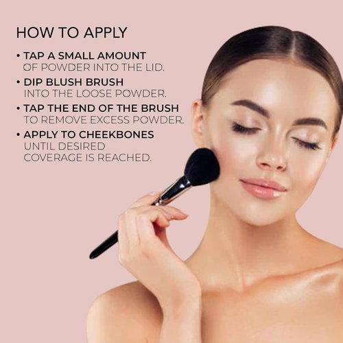 Bellapierre Mineral Blush - Lightweight Loose Powder Cheek Color, Talc-Free & Hypoallergenic - 0.3 oz | Desert Rose