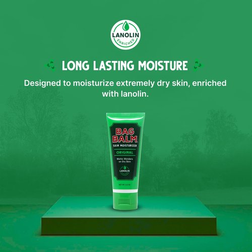 Bag Balm - Vermont's Original Hand Moisturizer | Dry Skin Treatment for Hands & Heels - 2oz Tube (Pack of 2)