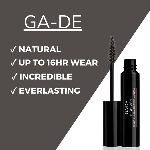 GA-DE Highlash Lengthening Mascara - Nourishing Formula for Volume & Lift - Black - 0.27 oz