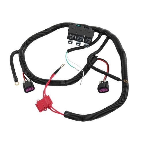CARMOCAR Electric Dual Fan Wiring Harness Kit - Upgrade for 1999–2006 GM ECU Control