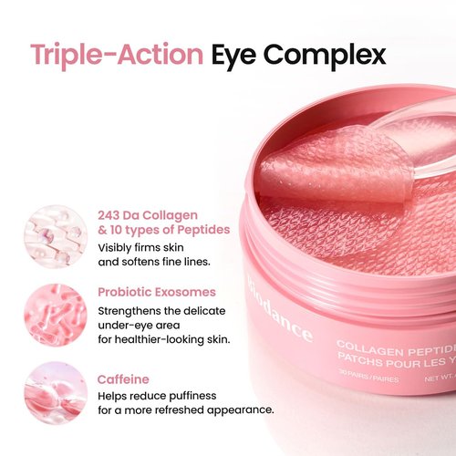 BIODANCE Collagen Peptide Eye Patches - Anti-Wrinkle & Smile Line Treatment | 60 Count Under Eye Masks