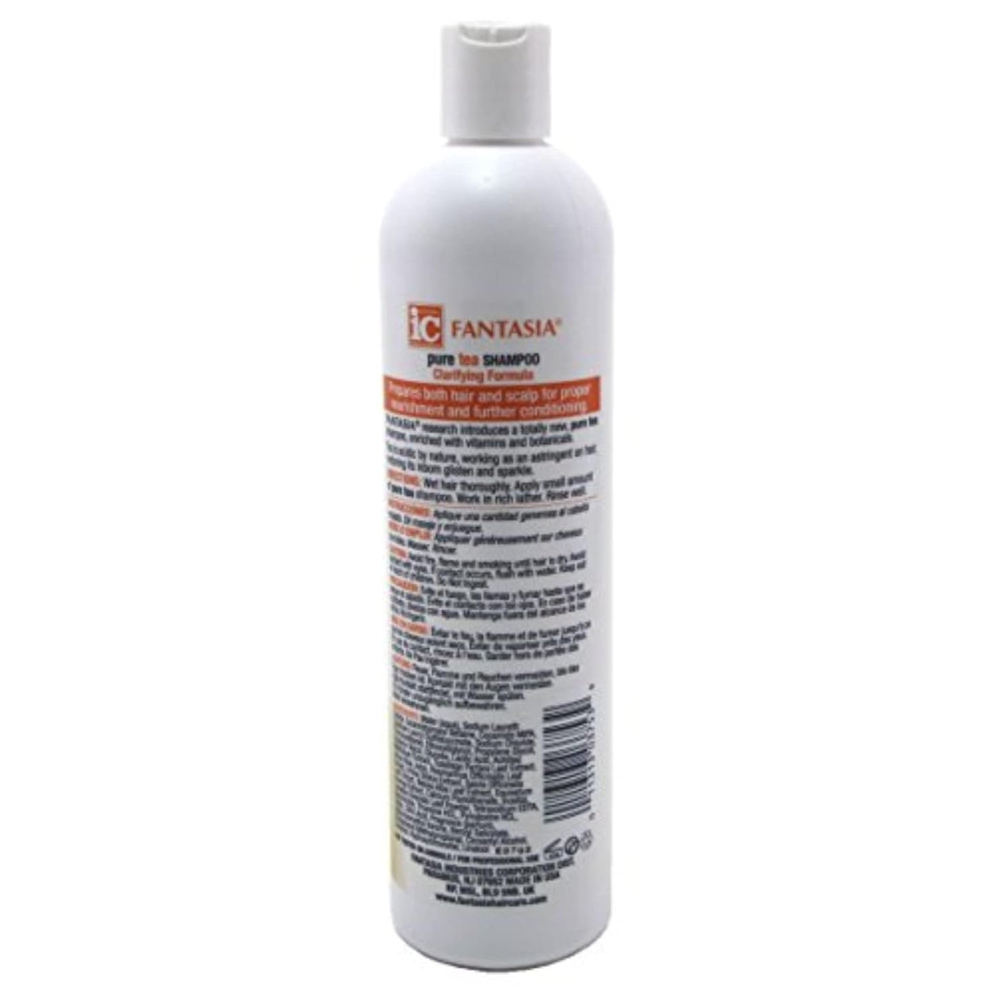 Fantasia Shampoo - Pure Tea Formula for Healthy Hair - 16oz | 3 Pack
