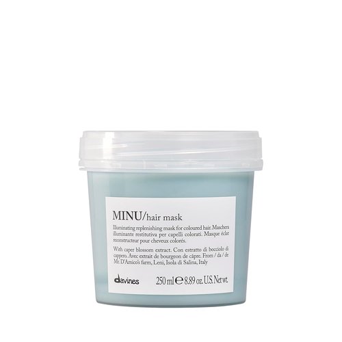 Davines MINU Hair Mask - Deep Nourishing Treatment for Color Treated Hair | Illuminating & Restorative, 8.45 Fl Oz