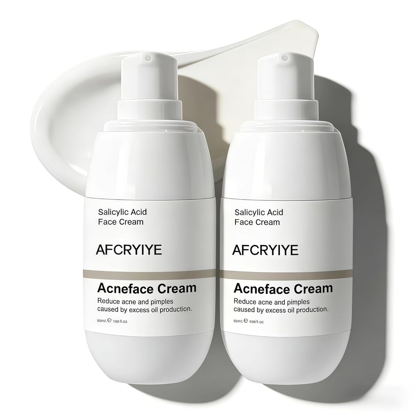 Skiennix Salicylic Acid Acne Treatment Face Cream - Oil Control & Pore Refining, 50ml / 1.69oz (2)