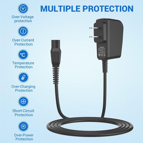 15V Charger Cord Compatible with Philips Norelco HQ8505 3000 5000 7000 9000 Series, Multigroom MG5750 MG7750 MG7770 MG7790 Electric Shaver Razor Trimmer Adapter Charging Cord