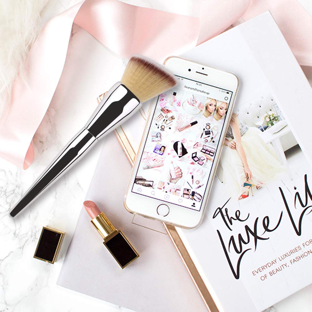 Foundation Brush,Daubigny Large Powder Brush Angled Top Premium Durable Kabuki Makeup Brush Perfect For Blending Liquid,Cream and Flawless Powder,Buffing, Blending,Concealer