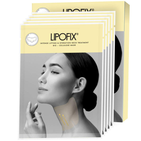 Skiennix Neck Lifting Bio-Cellulose Mask - Hydrating & Firming Treatment (5 Masks)