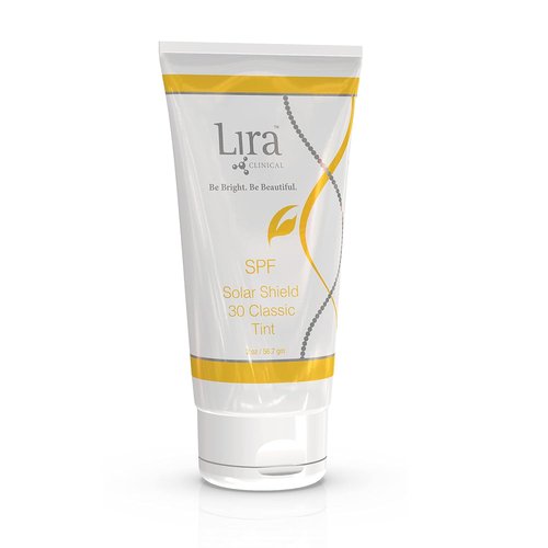 Lira Clinical Solar Shield 30 - Classic Tint Sunscreen | 2oz (60ml) for Superior UV Protection