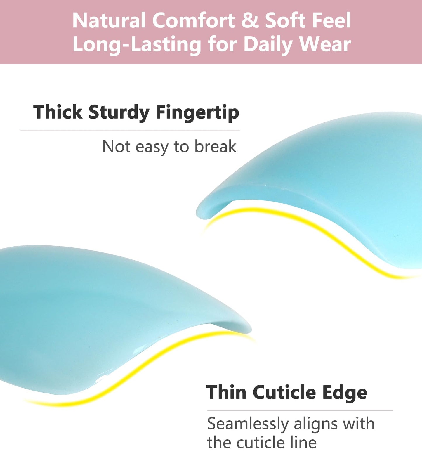 Artquee Press on Nails Short Soft Nude Square False Tips Glossy Reusable Fake Stick on Nails Kit for Women - 30 PCS 15 Sizes