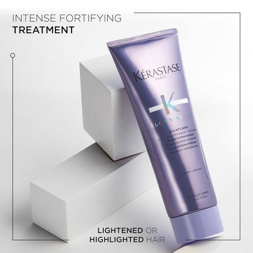 Kerastase Blond Absolu Ultra-Violet Purple Shampoo & Conditioner Set - Hydrates & Neutralizes Brassy Undertones for Lightened Hair