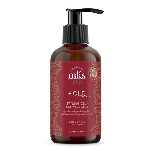 MKS Eco Hold Styling Gel - Medium, Flexible Hold with Moroccan Argan & Hemp Seed Oils | 8 oz - Vegan & Cruelty-Free