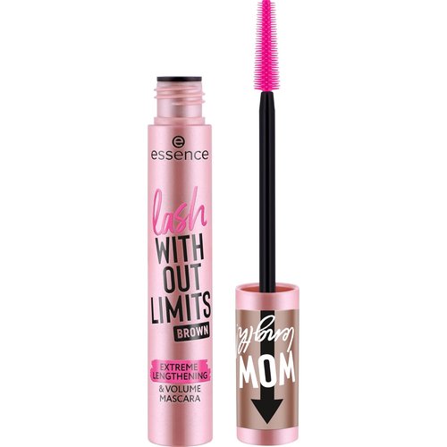 Essence Lash Without Limits Mascara - Extreme Lengthening & Volume (02 Brown) | Vegan & Cruelty-Free