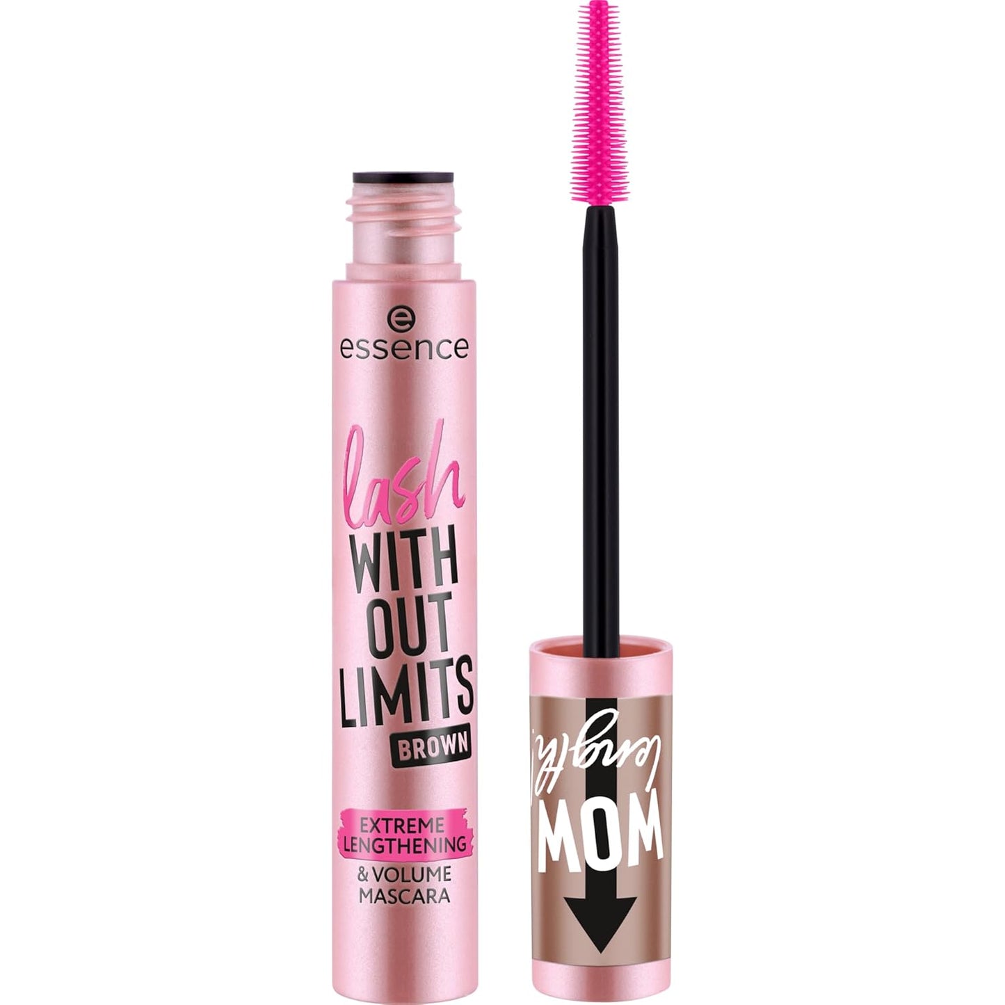 Essence Lash Without Limits Mascara - Extreme Lengthening & Volume in Brown | Vegan, Cruelty-Free