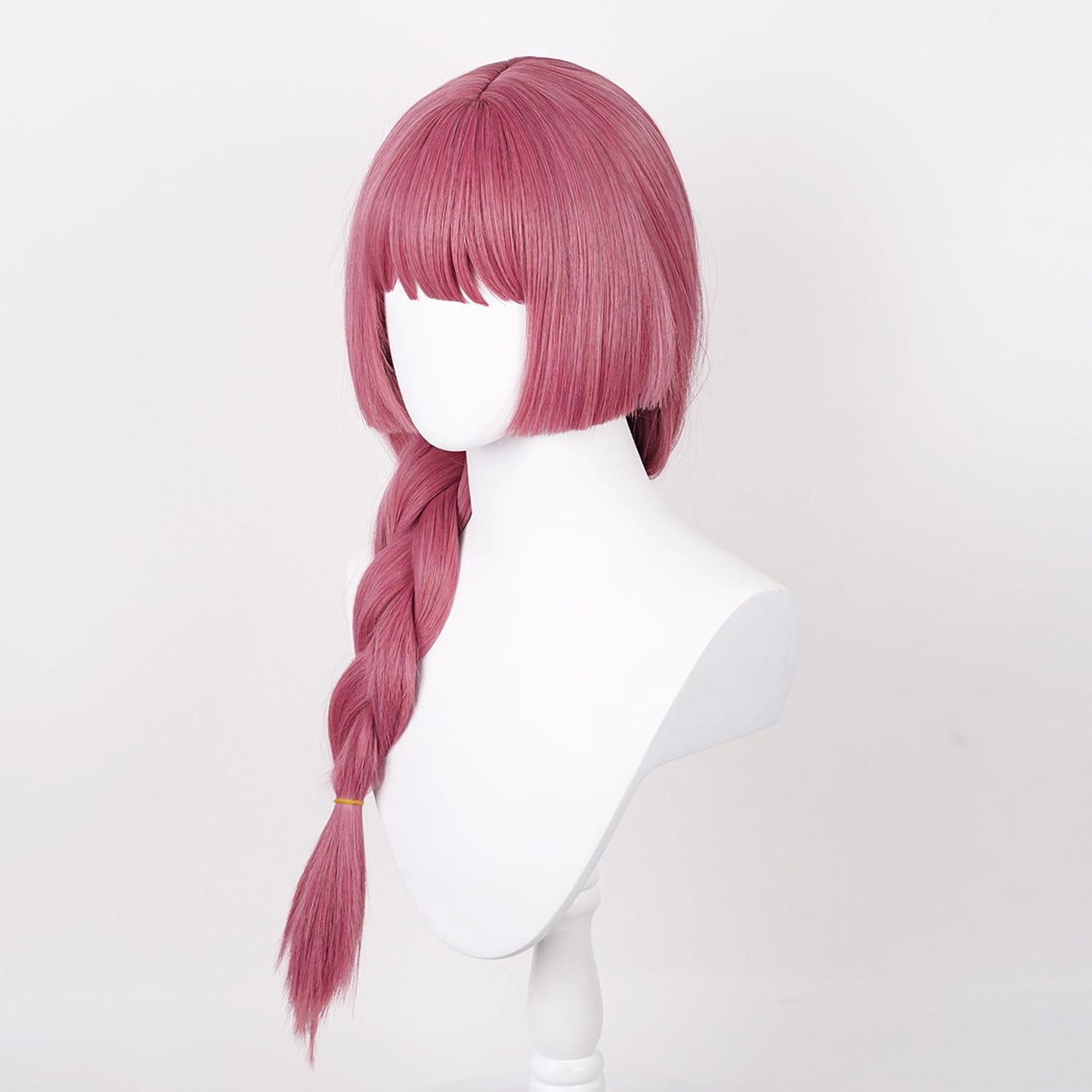 Cosplay Wig Anime Bocchi the Rock Hiroi Kikuri Pink Red Wig with Braids Women High Temperature Silk Hair Replacement Wigs for Girl Costumes Party Christmas Halloween Daily Wear(Hiroi Kikuri)